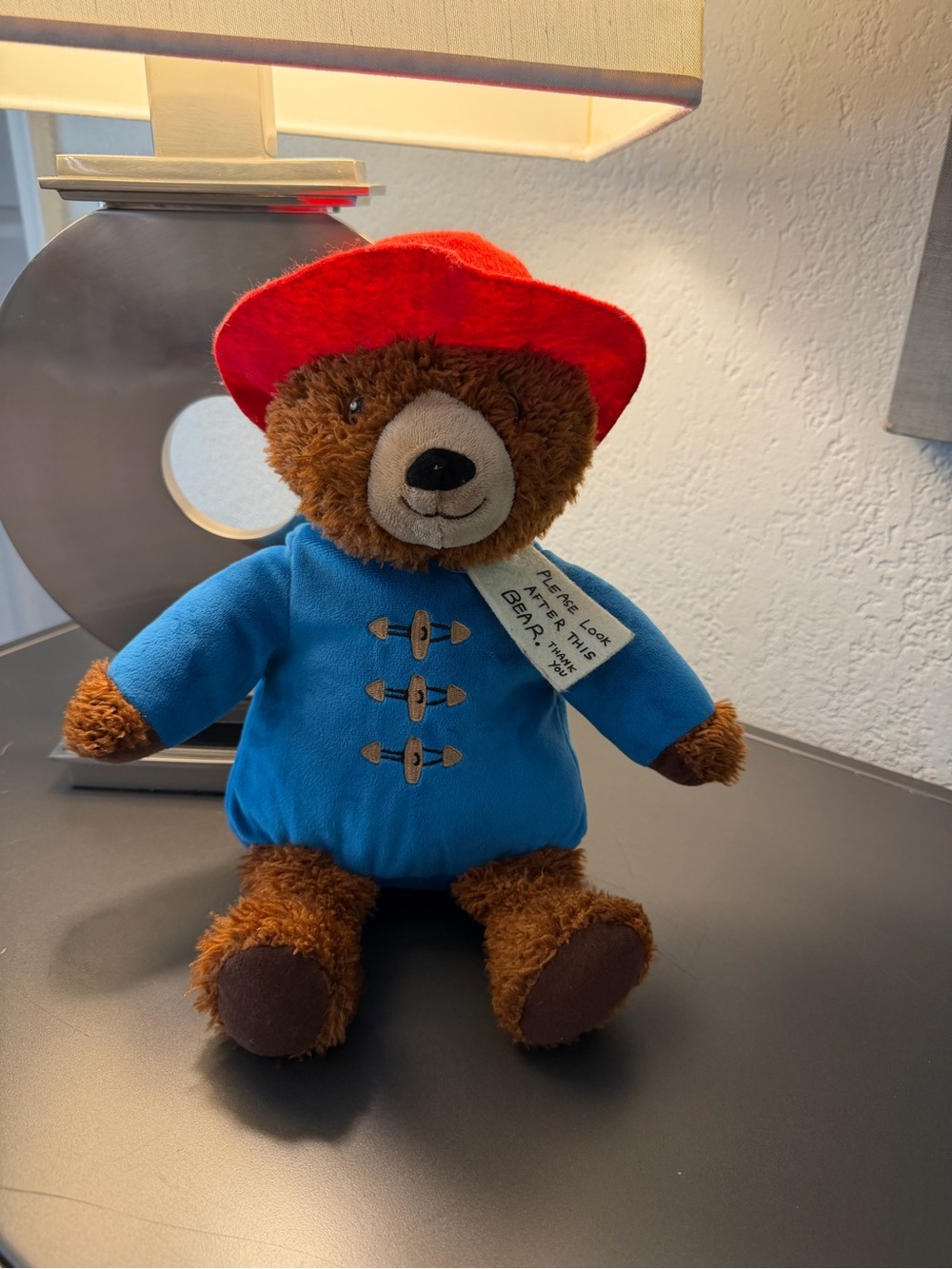 2016 Kohl’s Cares Paddington Bear Plush 14” Red Hat Blue Coat Yottoy Tag